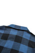 Turn-Down Collar Plaid Shirt Coat